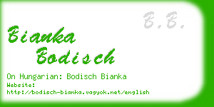 bianka bodisch business card